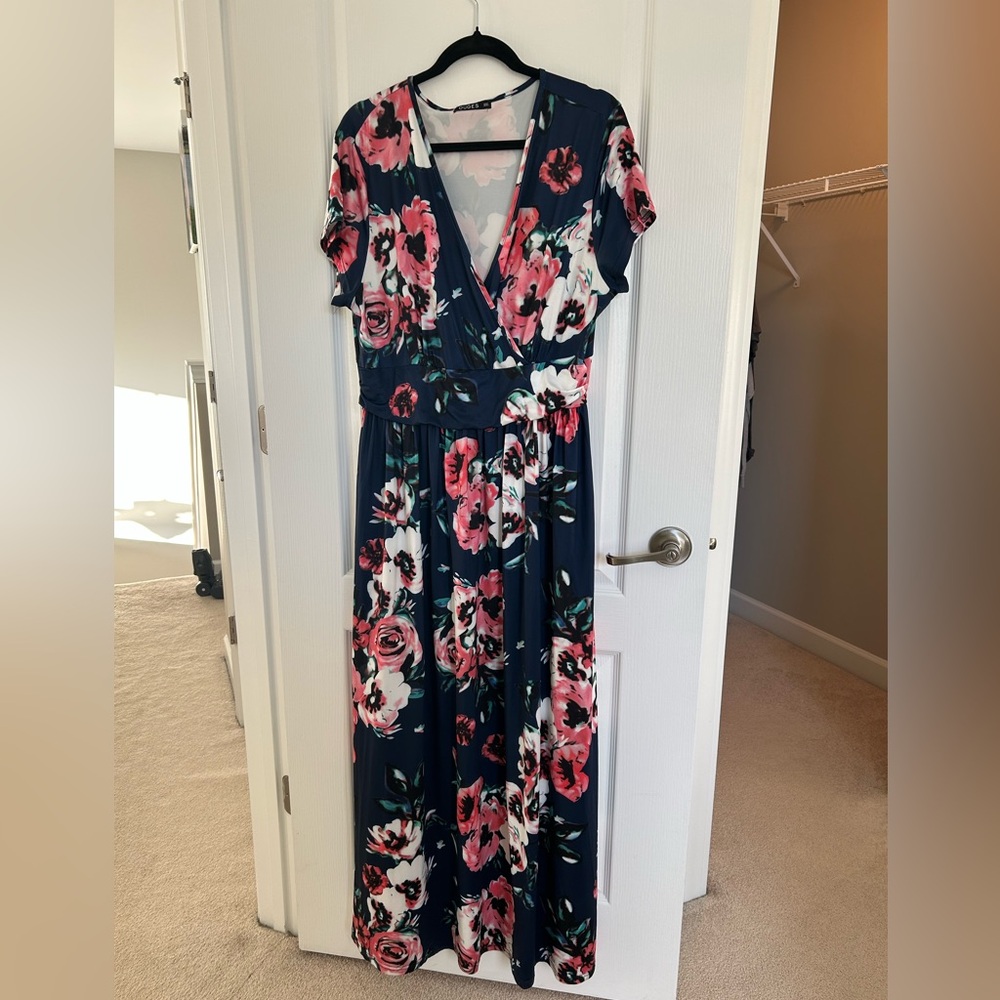 Ouges Floral Maxi Dress | Xxl | Pockets - image 1